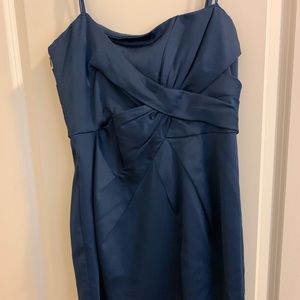 BCBG Navy Blue strapless dress - size 8, NWT